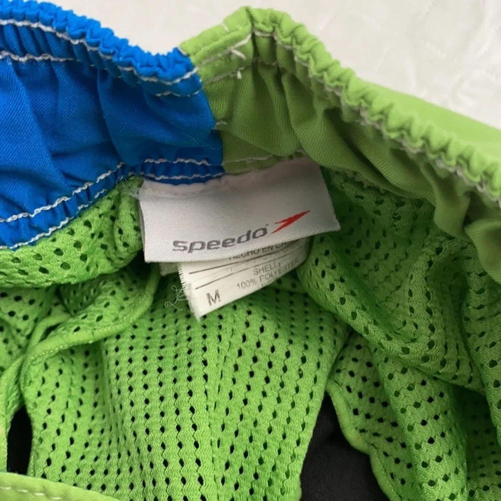 Speedo lined board shorts blue green black M